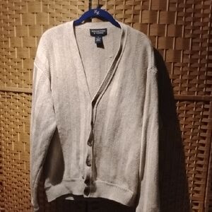 Roundtree & Yorke Beige Cardigan Sweater
